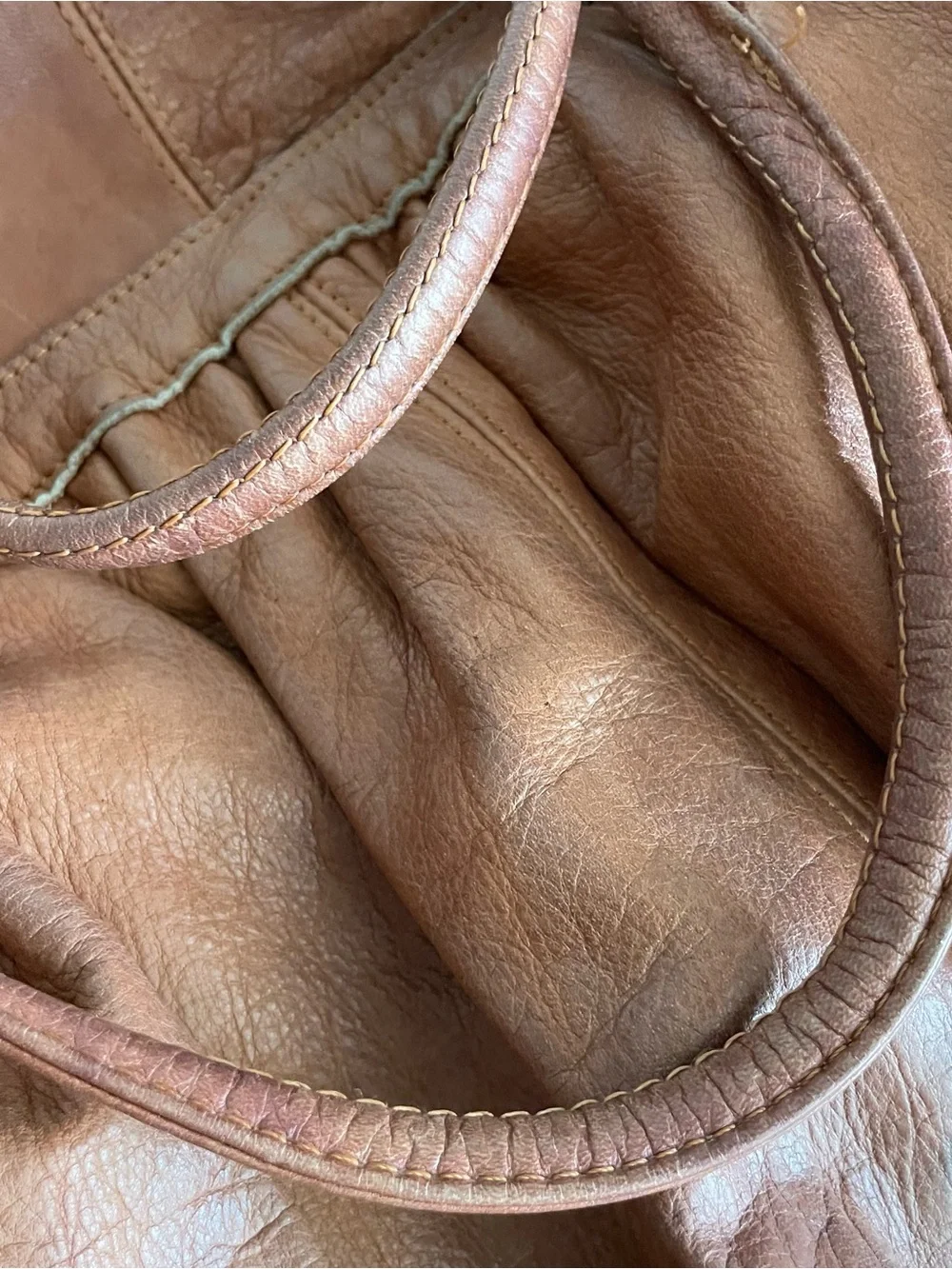 Sabina brown leather satchel bag